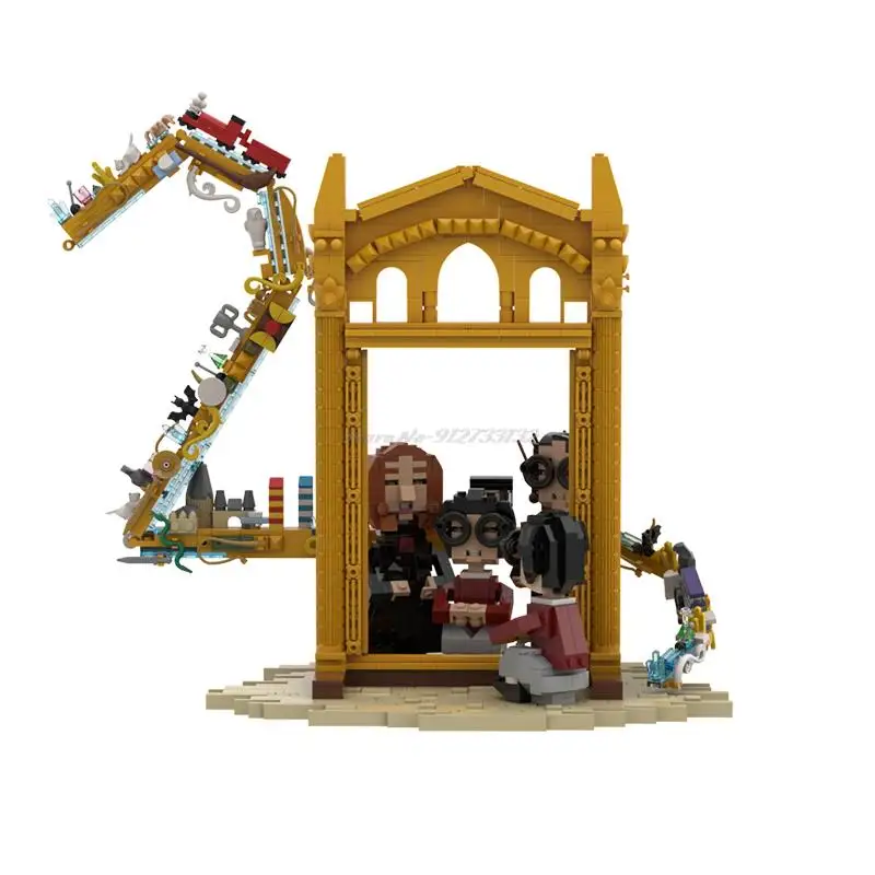 

MOC Magic 20th Harri#39s Anniversary Time Back Mirror Building Block Kit Magic School Witchcraft Brick Model Kid Puzzle Toy Gift