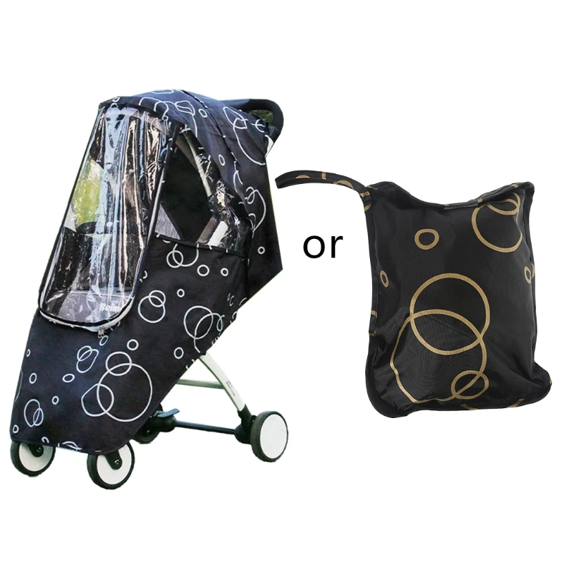 

1Pc Portable Universal Waterproof Rain Cover Weatherproof Shield Wind Canopy Baby Stroller Pushchair Mesh Ventilation