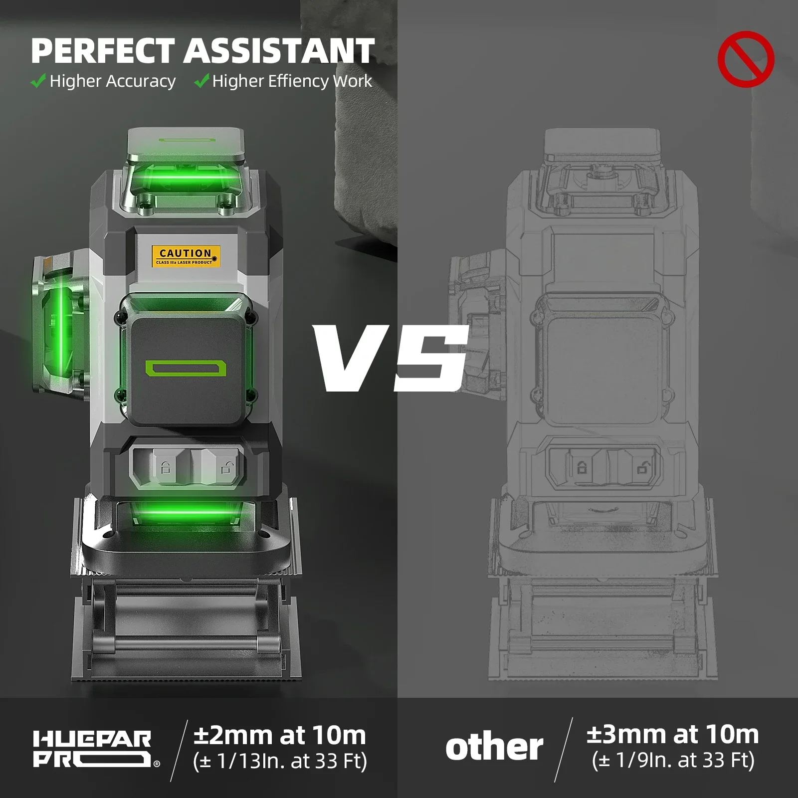 Huepar ZK04CG Самовыравнивающийся уровень 4D 16 лазерная работа своими руками в