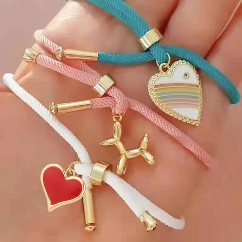 Браслет-цепочка Миланская веревка для мужчин и женщин регулируемая бижутерия