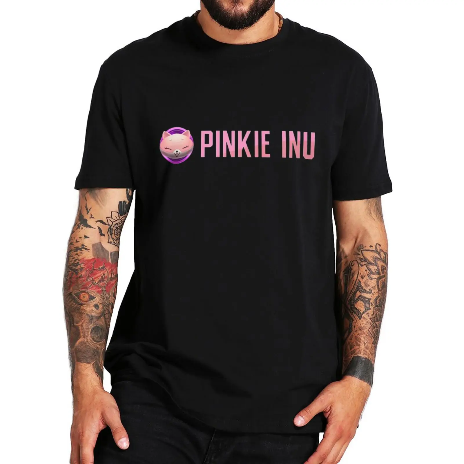 

Pinkie Inu Crypto T Shirt Cryptocurrency Token Meme Coin Geek Gift Tee Tops Casual 100% Cotton Unisex Oversized T-shirts