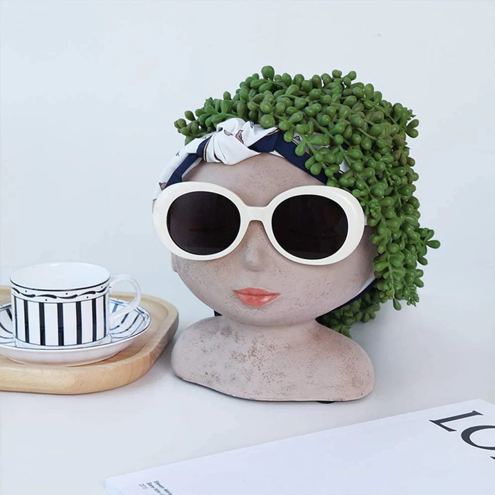 

Flower Pot Bedroom Flowerpot Resin Herb Planter Succulent Container