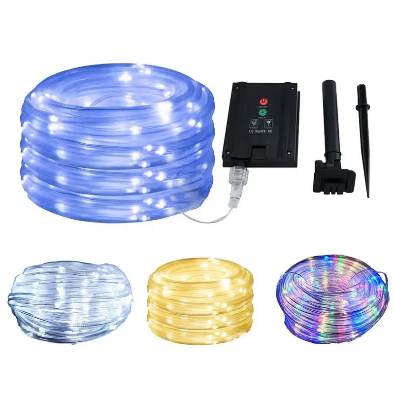 

LED Strip Solar Powered Bedroom LED Strip Light Bright Multi Modes Flexible Mood Light For Weddings Festivals Parties