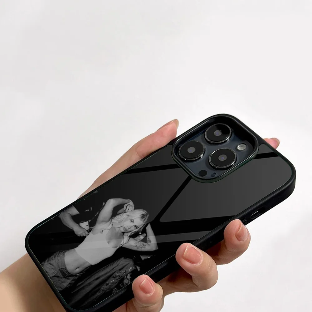 Чехол для телефона Luisa Sonza Singer IPhone 11 12 13 14 15 16 Plus Pro Max зеркальный акриловый чехол из