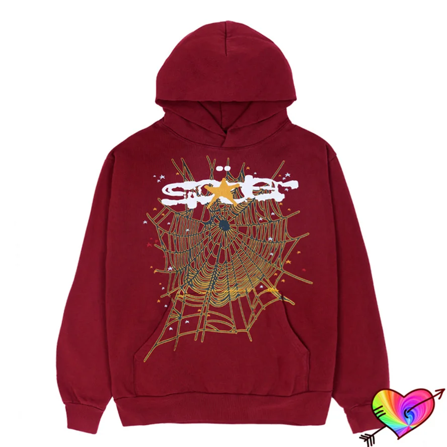 

2023 Red Sp5der Star Logo Hoodie Men Women 1:1 Puff Print Young Thug Spider Hoodie Oversize 555555 Sweatshirts King Pullovers