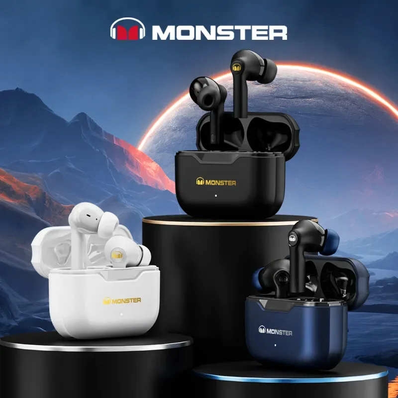 Игровые наушники Monster XKT02 с шумоподавлением Bluetooth 5.1 беспроводные TWS спортивный Hi-Fi