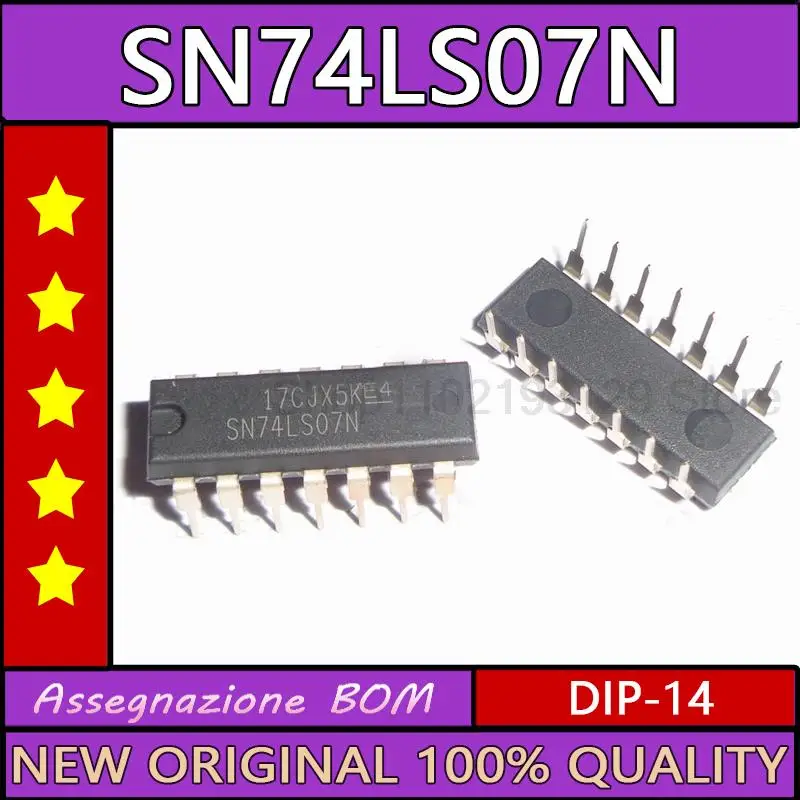 

10 шт./лот Sn74ls07n Штекерный dip-14 новый импортный
