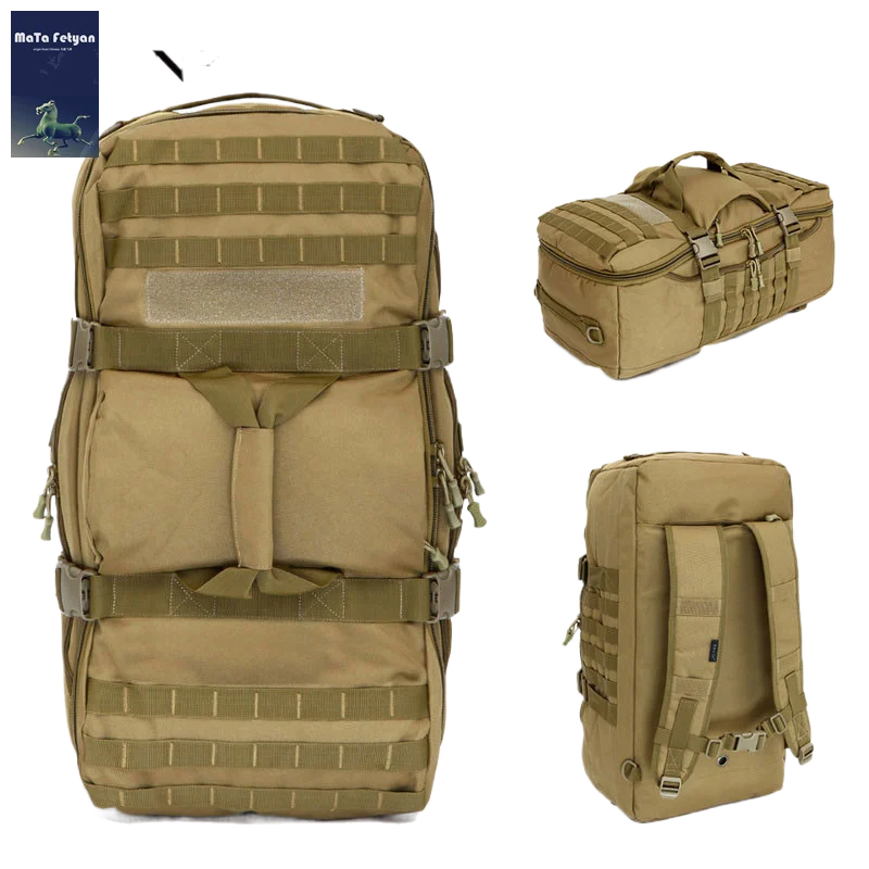 

65L Outdoor Military Tactical Backpack Large Camping Trekking Travel Bag Climbing Army Sports Bags Men Molle Rucksack XA944WA
