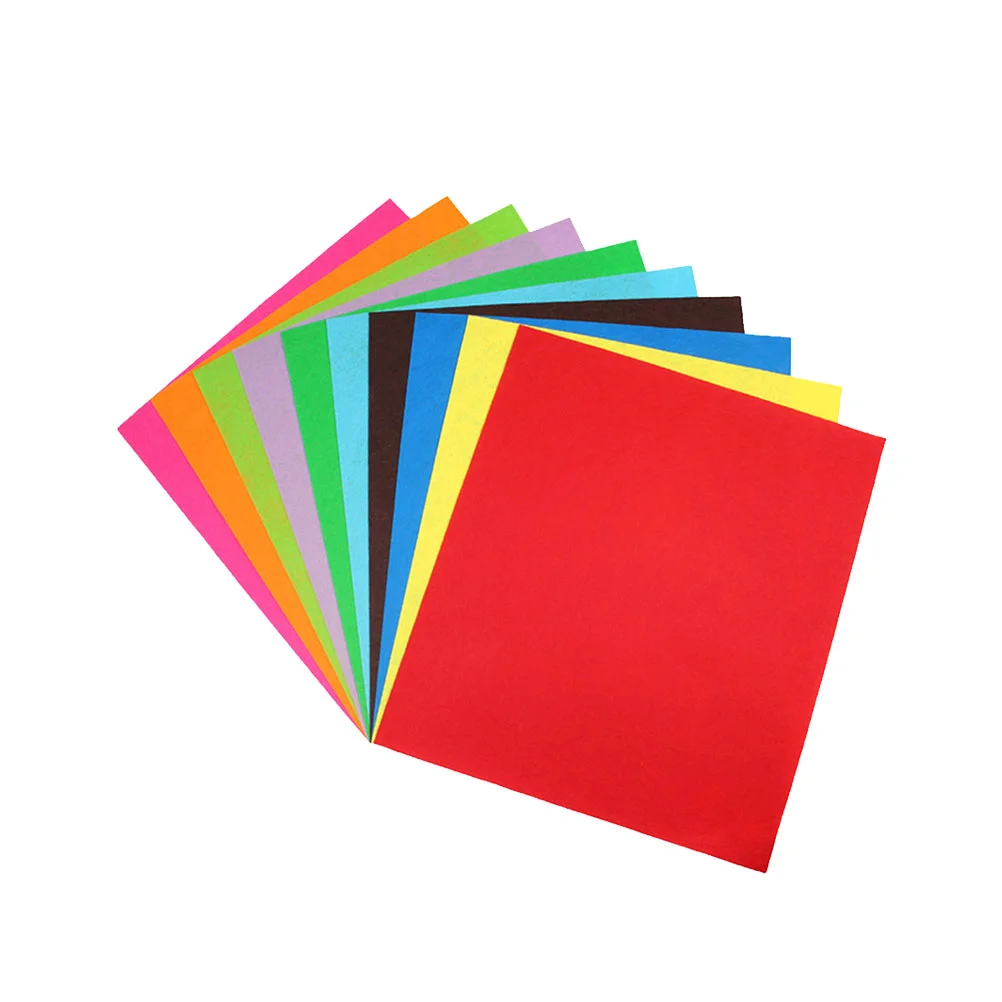 

Felt Sheets Squares Fabric Sheet Cloth Diy Piecepatchwork Craft Crafts Kindegarden Nonwoven Headbands School Quilting Kids Multi