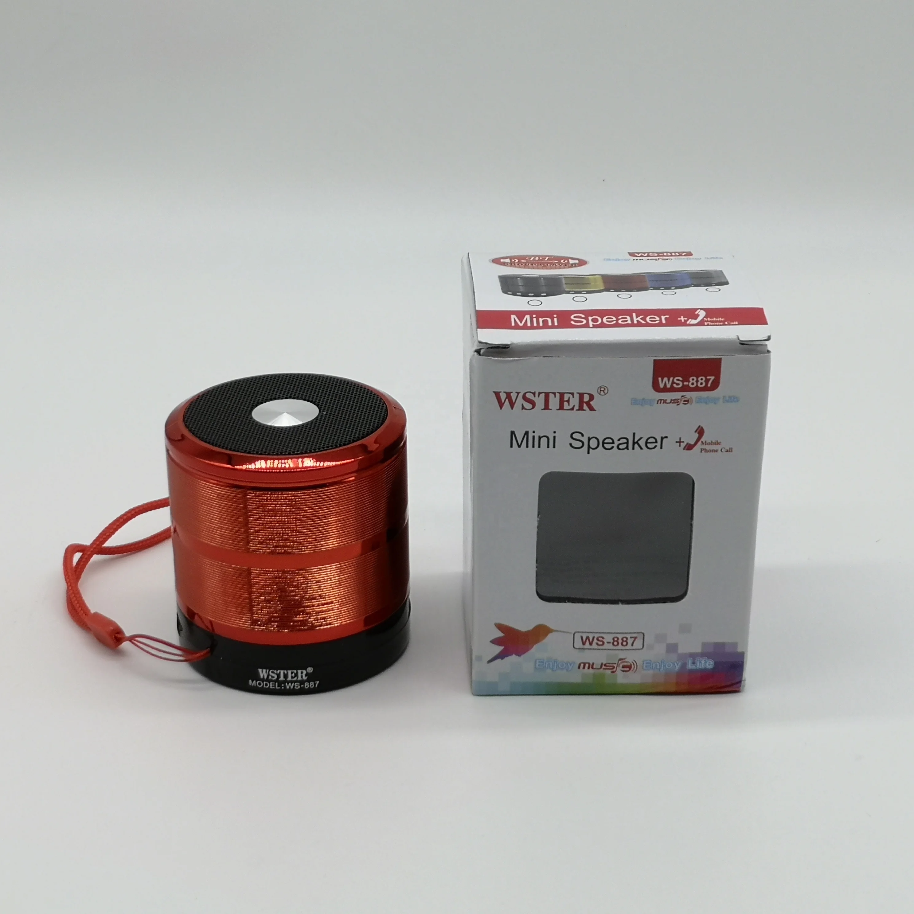 Фото Популярная портативная цифровая беспроводная колонка WSTER WS887 с поддержкой USB, TF-карт и FM-радио №2