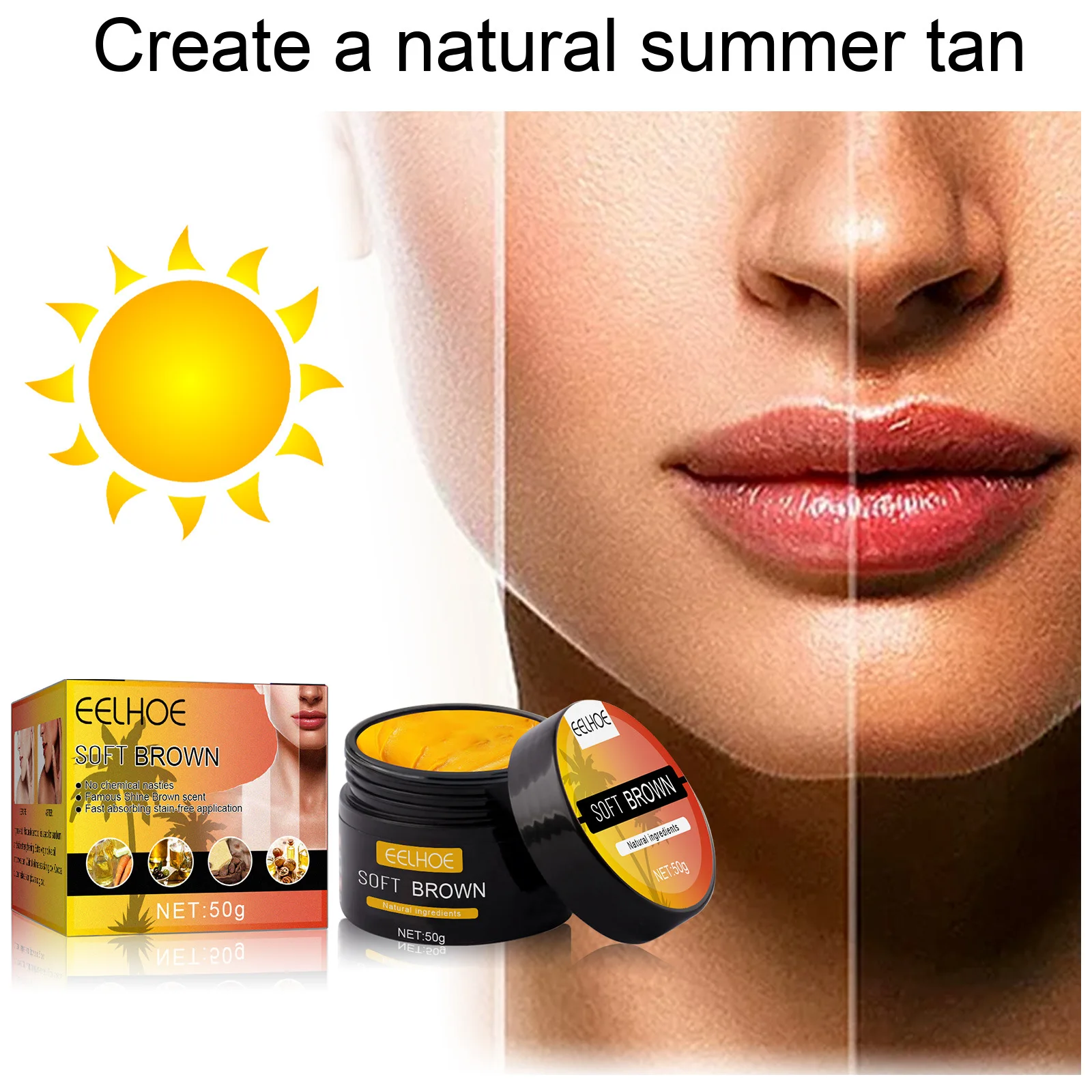 

Tanning Cream Aloe Vera Gel Skin Sunburn Repair No Added Summer Beach Tanning Cream Fast Absorb After Sun Cooling Gel 50g