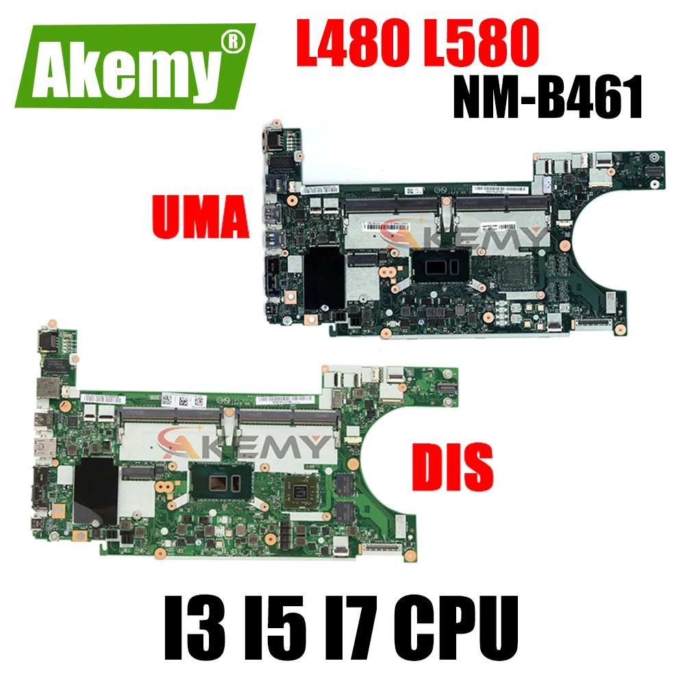 

For Lenovo Thinkpad L480 L580 Laptop Motherboard Mainboard EL480 / EL580 NM-B461 Motherboard I3 I5 I7 CPU DDR4 100% Fully Tested