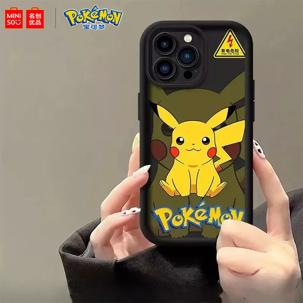 Чехол для телефона Miniso X Pokemon Pikachu Samsung Galaxy S24 S23 S22 S21 S20 Plus FE Ultra