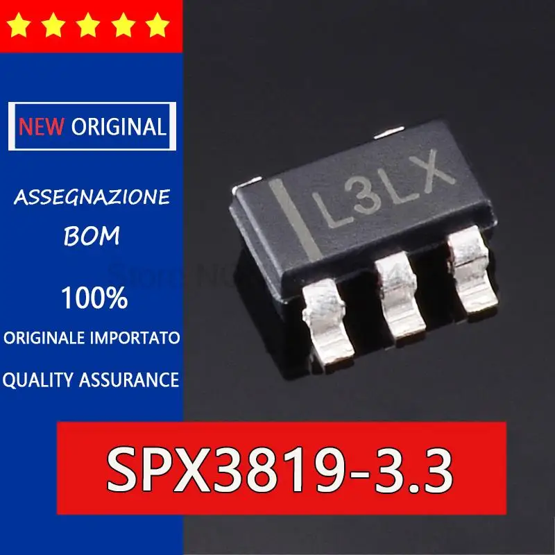 

10pcs SPX3819-3.3/TR SPX3819M5-L-3.3 500mA 3,3 V SOT-23-5 интегральная схема IC