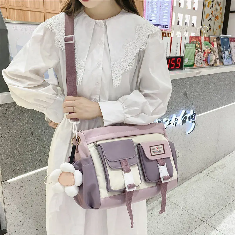 

Ladies Messenger Bag Student Bag Korean Style Large Capacity Shoulder Bag All-match Messenger Bag Crossbody Bags