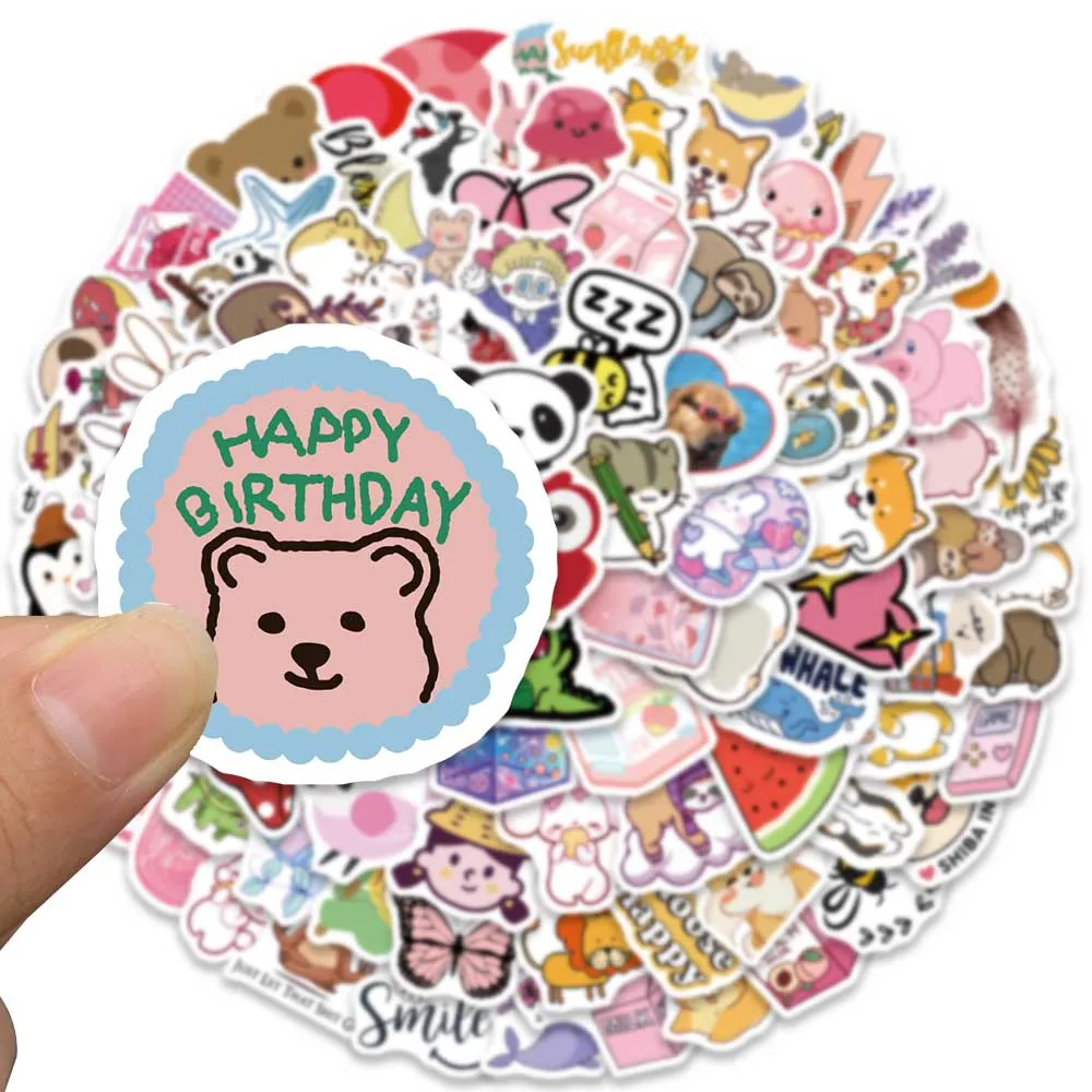 100 шт. водонепроницаемые наклейки для телефона чемодана ноутбука