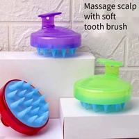 silicone head body scalp massage brush shampoo brush hair washing comb shower brush bath spa massage brush hair brush