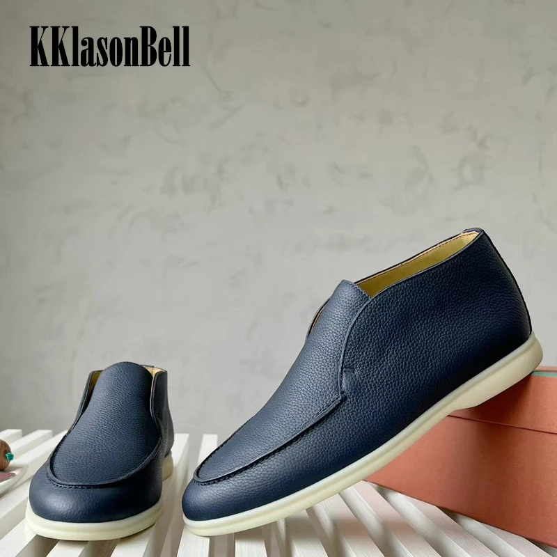 Мужские высокие Лоферы 10 9 года мягкая бычья замша натуральная кожа слипоны