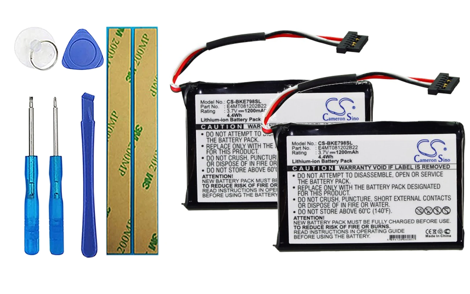 

Аккумулятор для Becker BE7934, BE7988, 7934 541380530002, E4MT081202B22, 2 упаковки