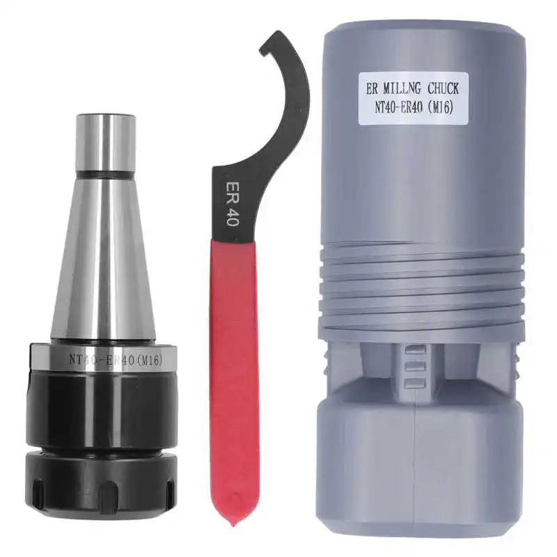 

Collet Chuck Holder NT40 ER40 Wear Resistant Withstand Impact and Load Industrial CNC Milling Tool Holder 40cr Alloy Steel for