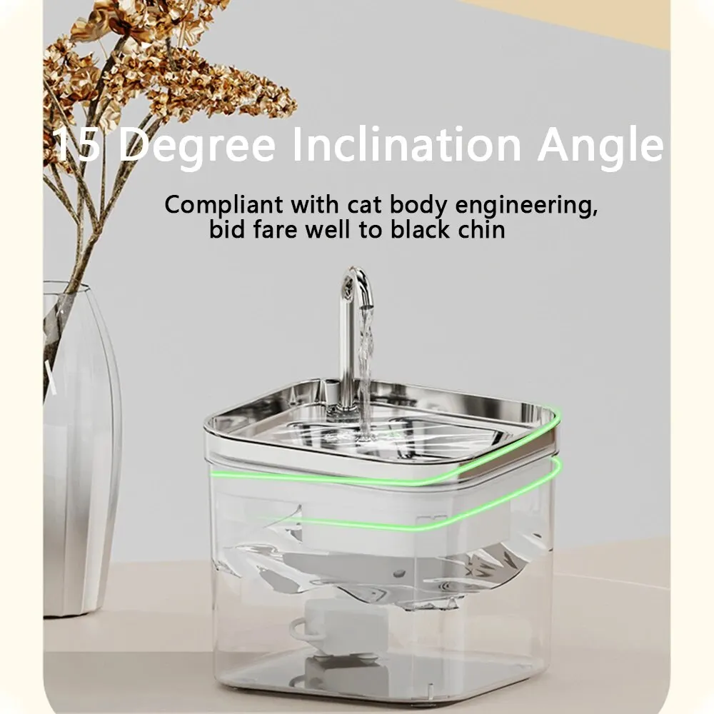 Автоматический фонтан для котят с датчиком воды и сверхтихим насосом из