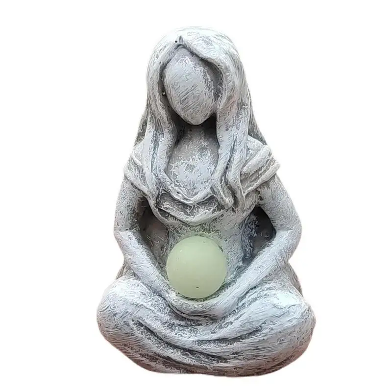 

1Pcs Mother Earth Art Statue Resin Craft Millennium Gaia Goddess Outdoor Sculpture Art Garden Decoration Mother's Day Gifts