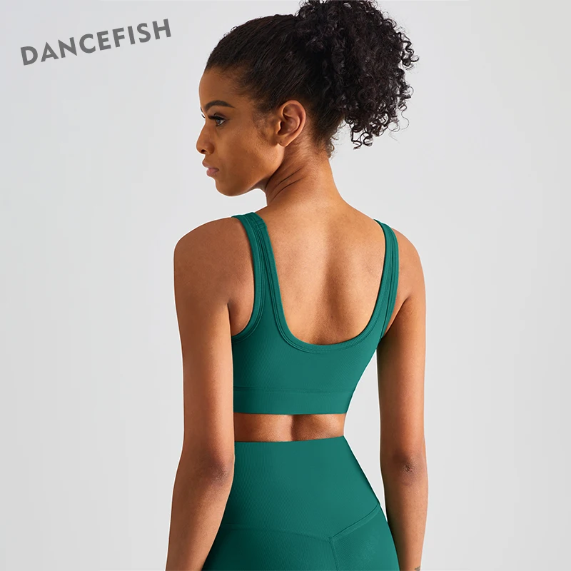 

DANCEFISH Женская одежда для активного отдыха, удобный жилет в рубчик, повседневная одежда, одежда для фитнеса, тренировок, бега, тренажерного за...