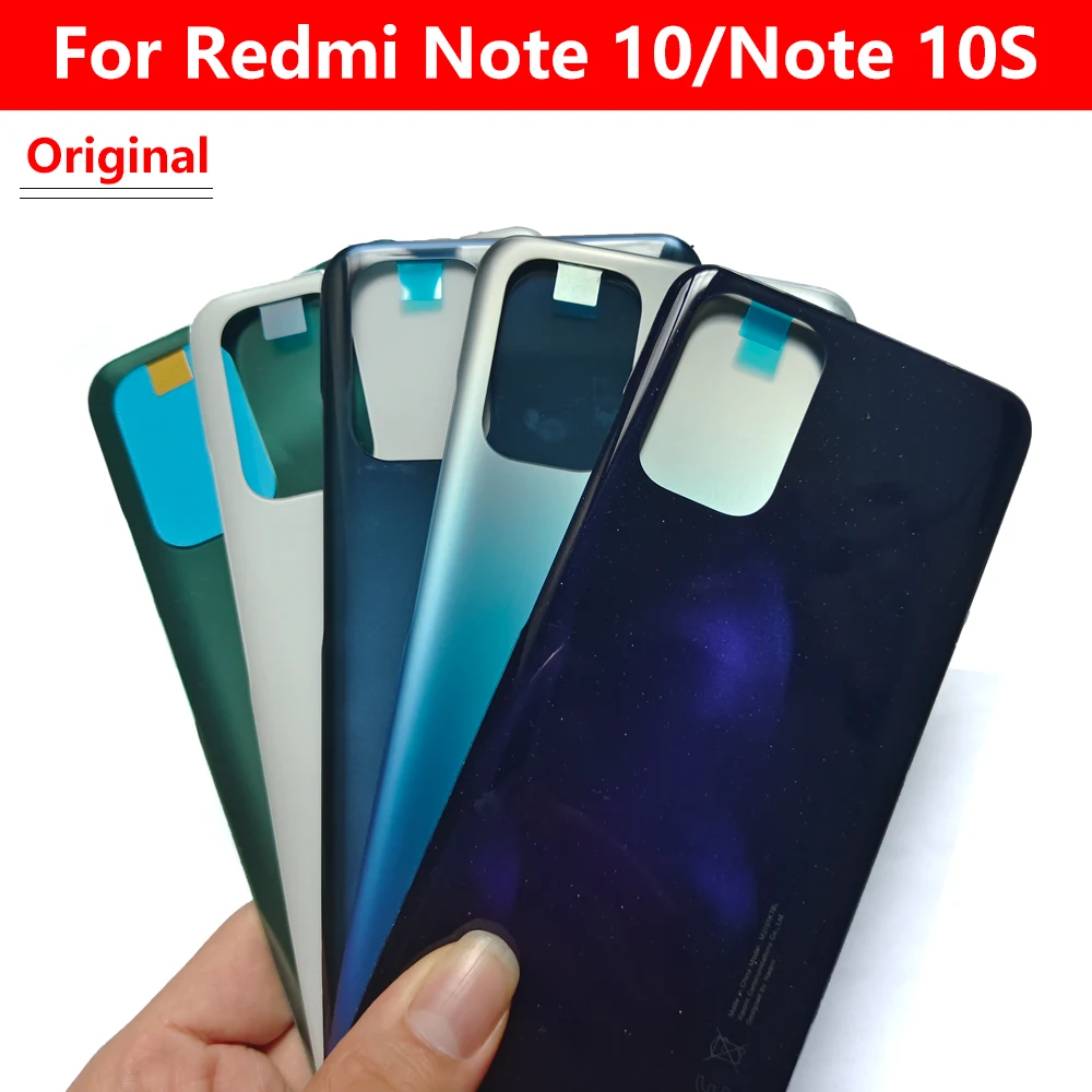 

10 шт., задняя крышка батарейного отсека для Redmi Note 10S 10