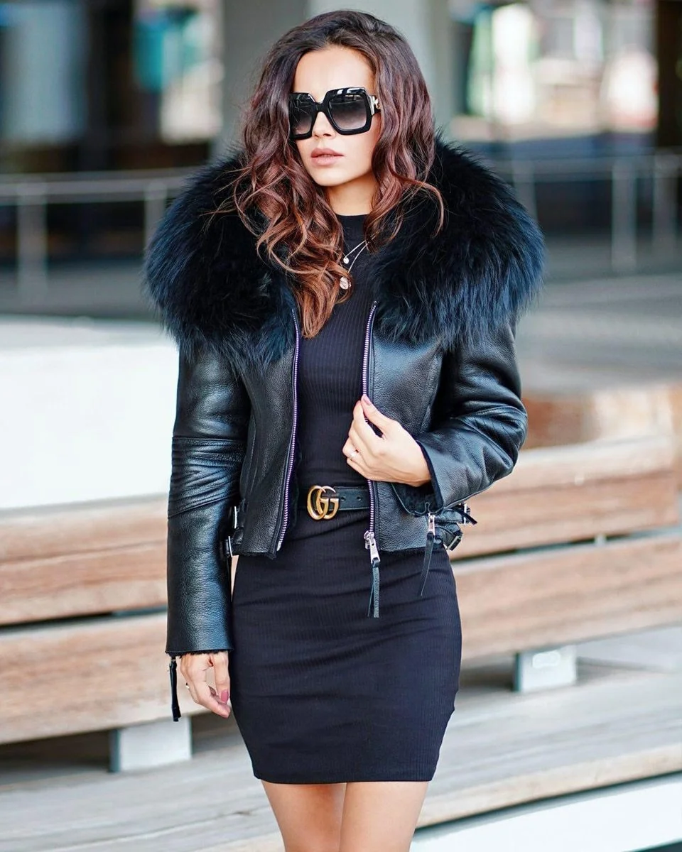 

Women Jacket Shearling Jacket With Fur Collar Fashion Overcoat Autumn Winter 2022 New