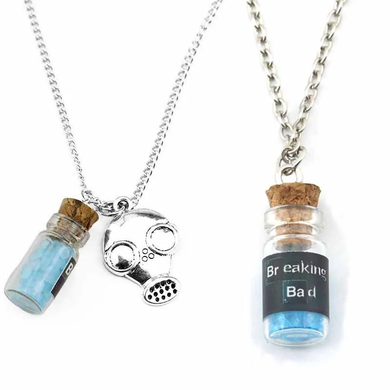 Классическое Небесно-голубое Ананасовое Деревянное Ожерелье В Виде Бутылки