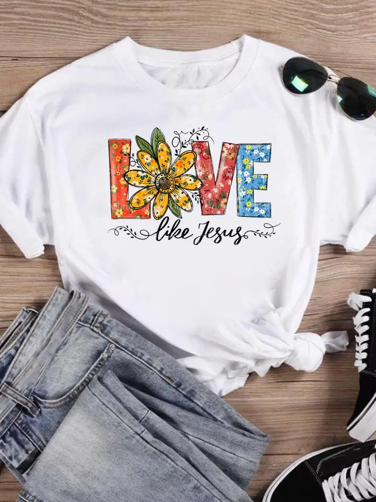 

Love Letter 90s Trend Short Sleeve T Top T-Shirt T-shirts Women Tee Print Summer Cartoon Shirt Female Graphic Fashion Clothing