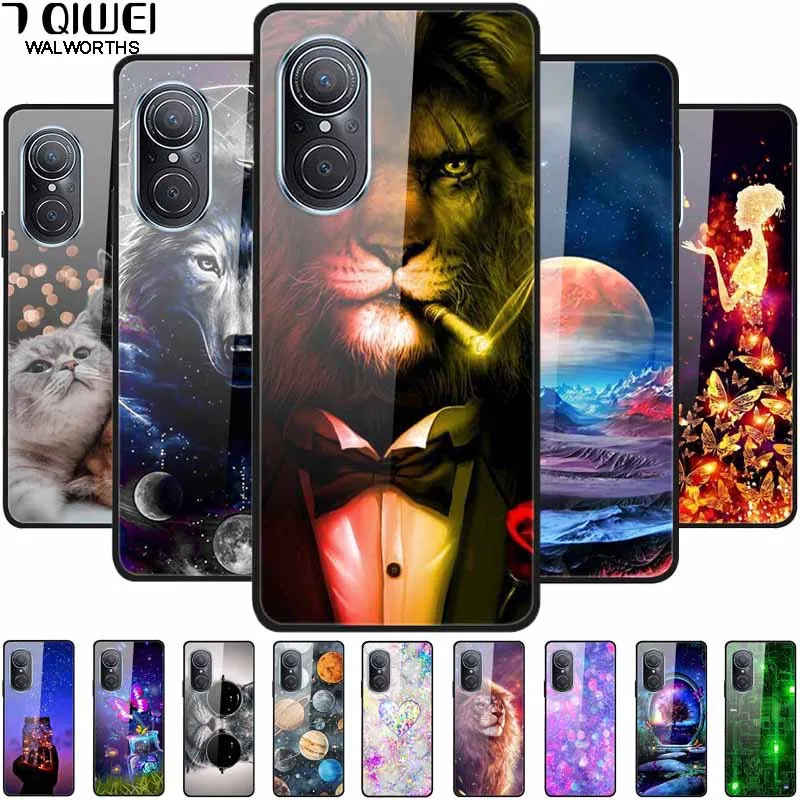 

For Huawei nova 9 SE 5G Case Tempered Glass Protective Hard Back Cover for Huawei Nova 9SE 4G / Nova9 Case Nova9SE Luxury Cases