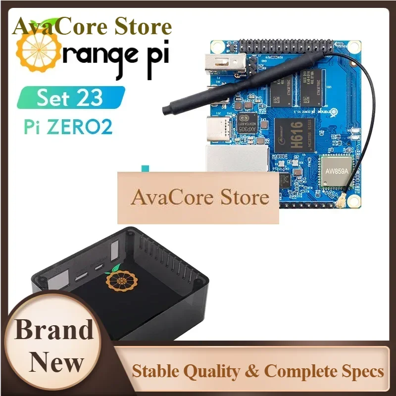 Фото AvaCore Orange Pi Zero 2 1 ГБ + черный корпус, чип Allwinner H616, поддержка Bluetooth и Wi-Fi, работает под управлением Android 10, Ubuntu, Debian OS, одноплатный компьютер №1