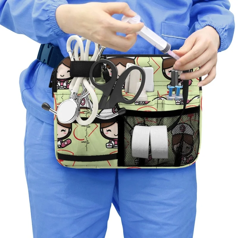 

Практичная поясная сумка twoheart sgirl для медсестер, медицинские принадлежности, дополнительный карман, органайзер на ремень, забота о здоровье, повседневная сумка на бедра, Прямая поставка