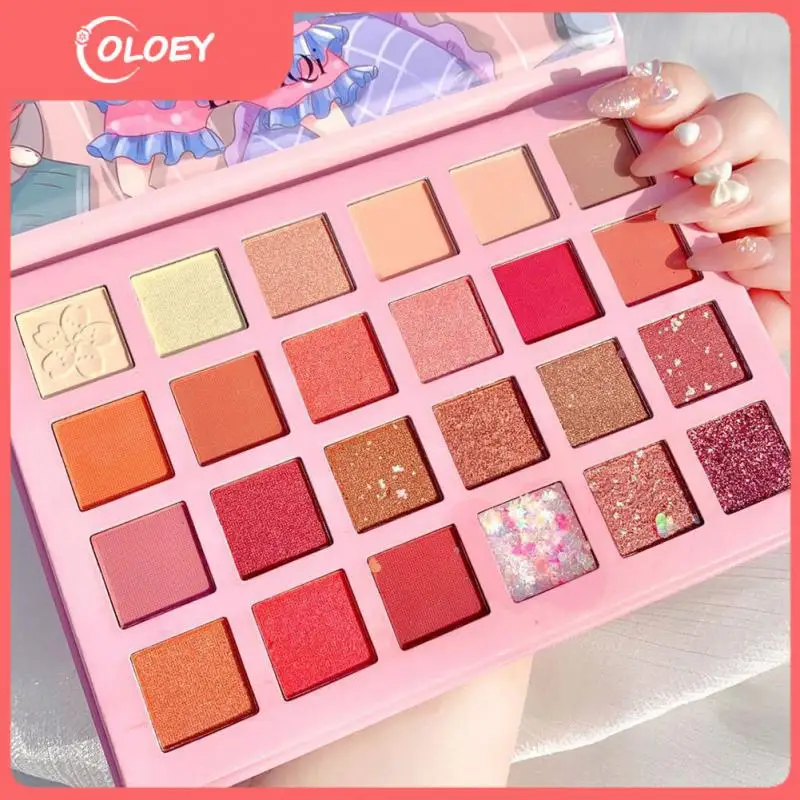

Girl 24 Colors Eye Shadow Pallete Super Fire Potato Mud Powder Sequins Glitter Matte Pigmented Powder Eyeshadow Makeup TSLM1