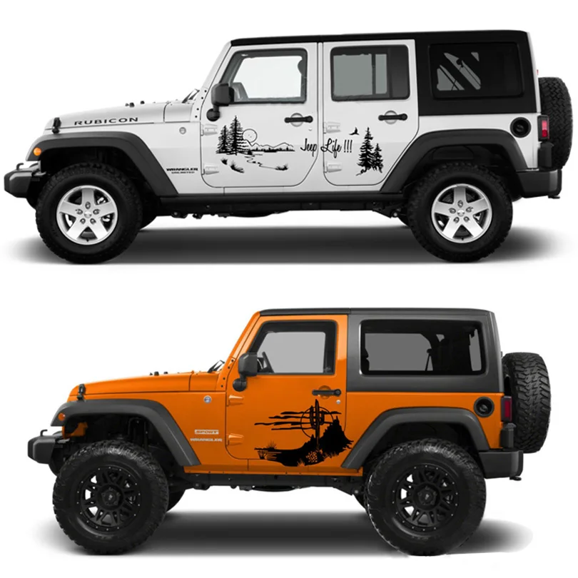 Виниловая наклейка для Jeep Wrangler TJ JK CJ YK JL XJ Rubicon Sahara |