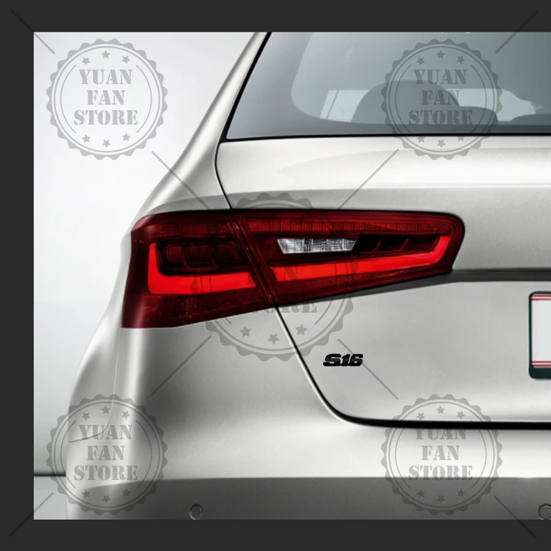 Эмблема S16 Стайлинг автомобиля 3D наклейка металлический логотип значок для Peugeot