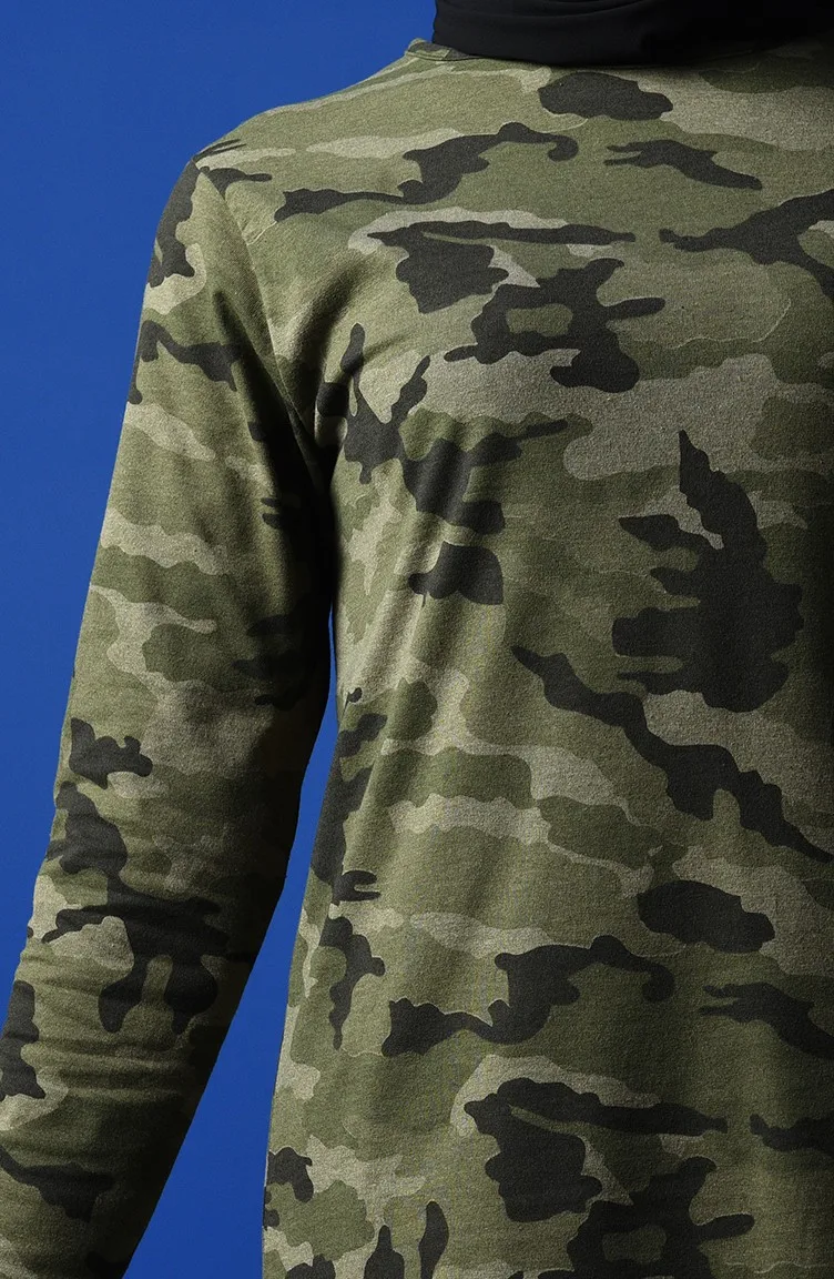 

Sports Double Suit Camouflage Patterned Tracksuit Suit Hijab Double Suit Women Islamic Clothing Two Piece Hooded Muslim Suits