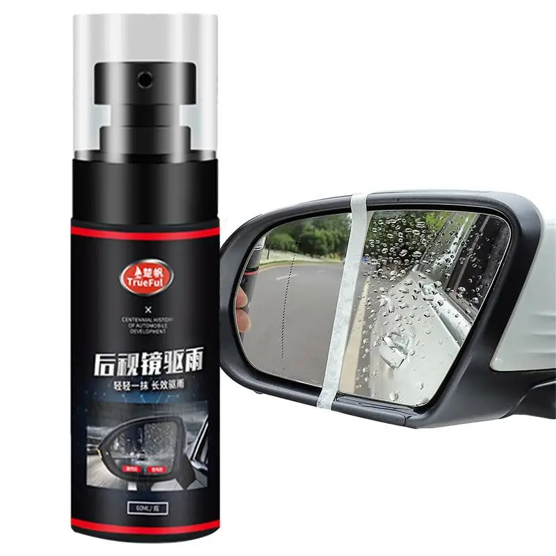 

Car Glass Anti Fog Agent Hydrophobic Car Mirror Rainproof Spray 60ml Car Glass Agent Rearview Mirror Water Flooding Film