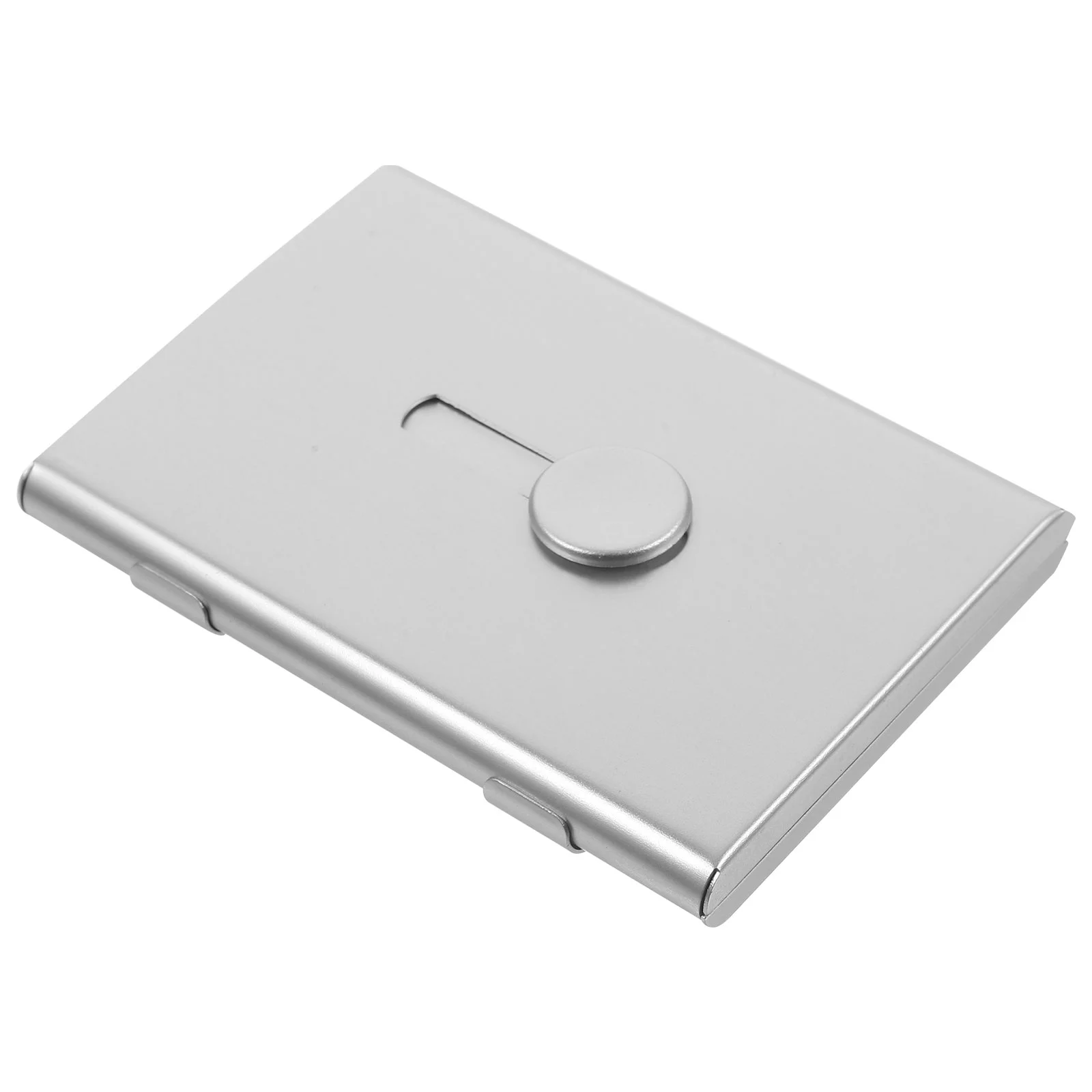 

Business Cards Organizer Slide Out Holder Automatic Portable Travel Visiting Case