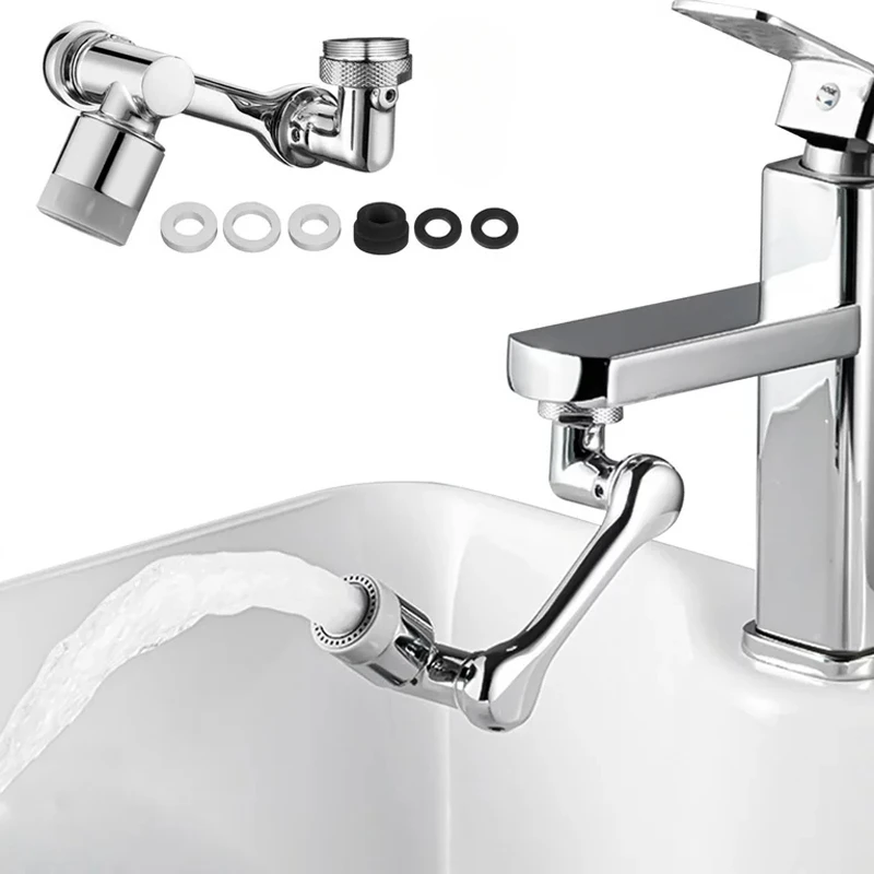 Расширитель смесителя для ванной и кухни вращающийся на 360 ° брызгозащищенный