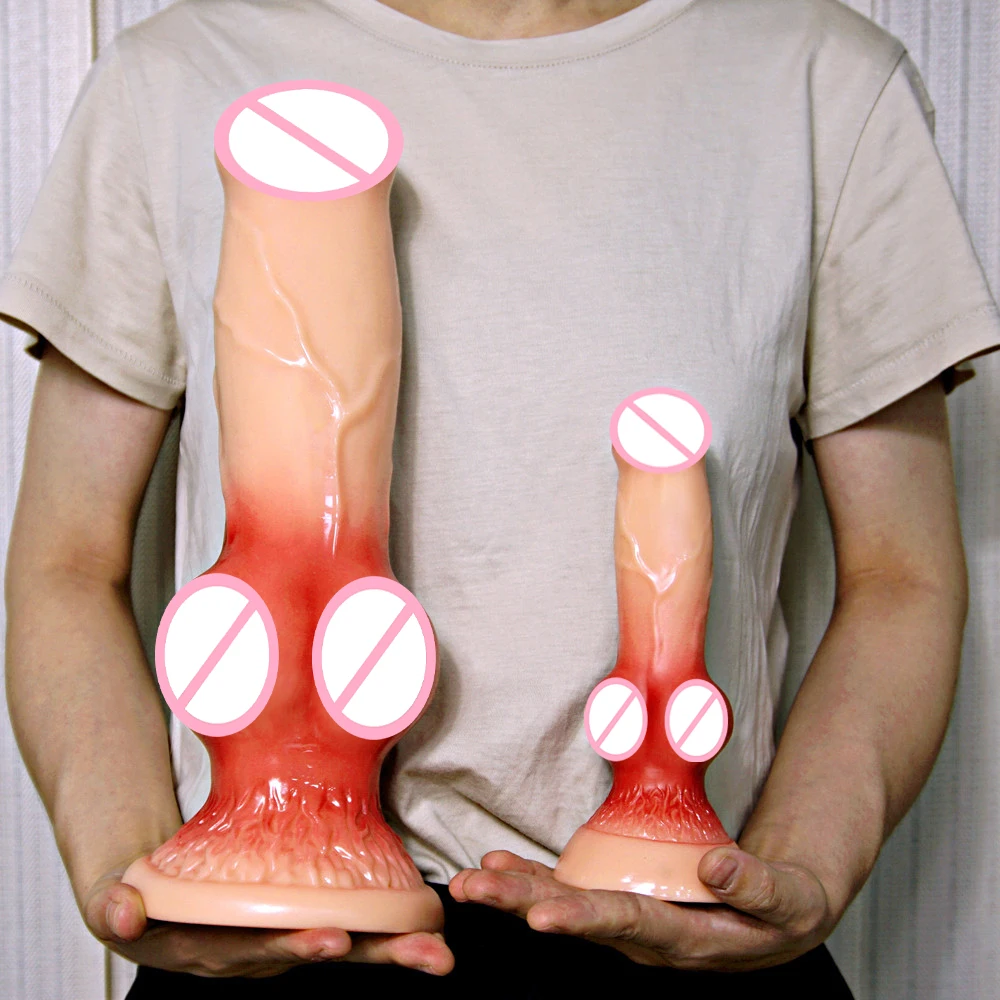 

Huge Dildo Animal/Dog Dildo Realistic Penis with Suction Cup Big Butt Plug Giant Monster Cock Dick Adults Supplies for Men Women