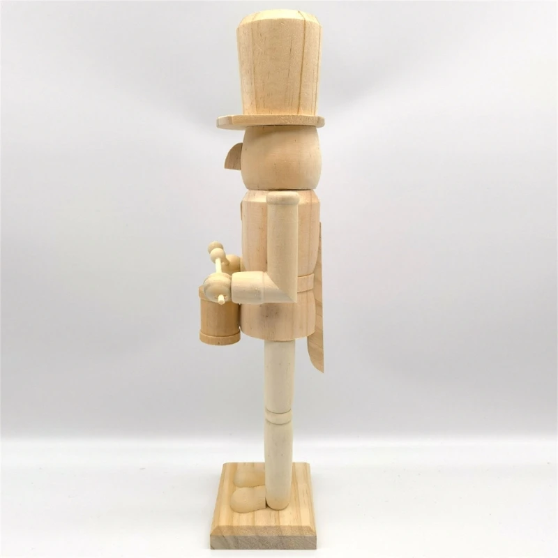 Рождественские Щелкунчики для рисования поделки пустая кукла солдат из грецкого