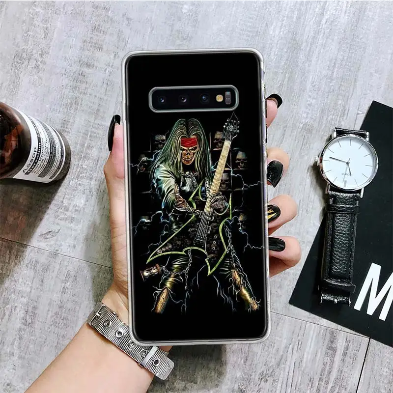 Skeleton Rock Band Phone Case For Samsung Galaxy S20 FE S10 Plus S21 S22 S23 Ultra S10E S9 S8 S7 Edge Fundas Cover Coque images - 6