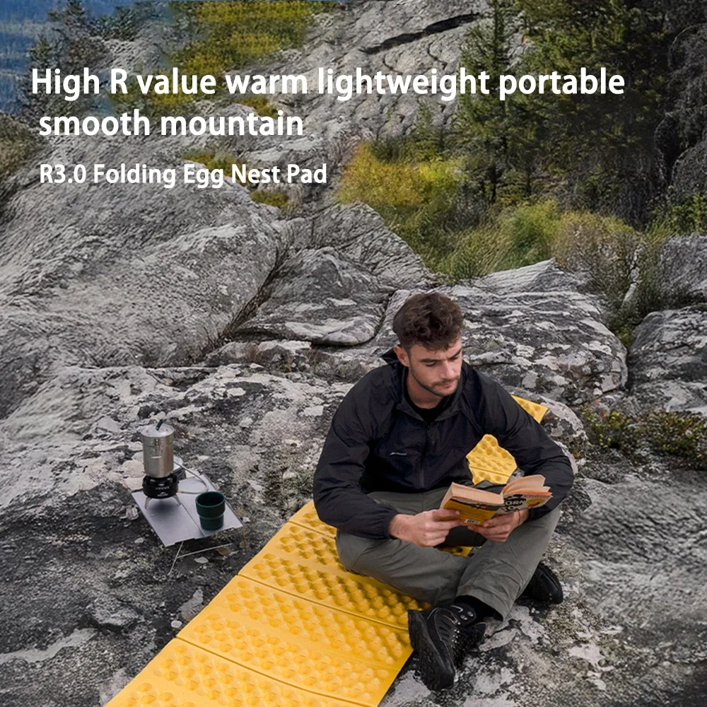 Фото Naturehike Troues R 3,0 легкий портативный складной квадратный коврик для яичного гнезда, уличный утолщенный коврик 2,5 см для кемпинга, рыбалки, пикника №2