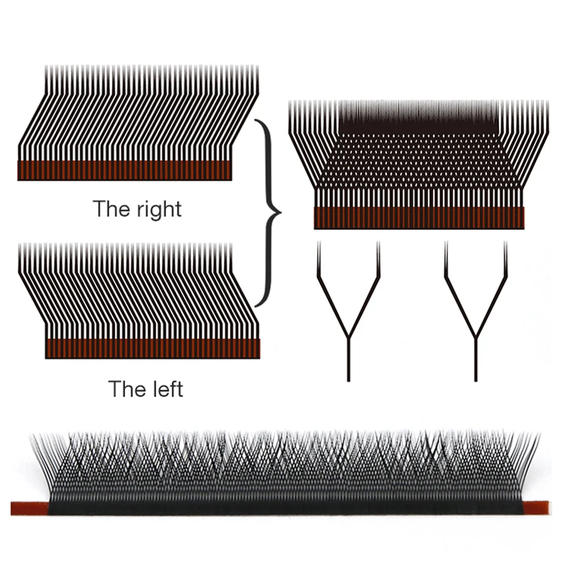 

New Arrival YY Lash Extensions Lashes Y Shape Volume Fan Lashes Soft Natural False Eyelashes Extension Korea Lashes Idividual