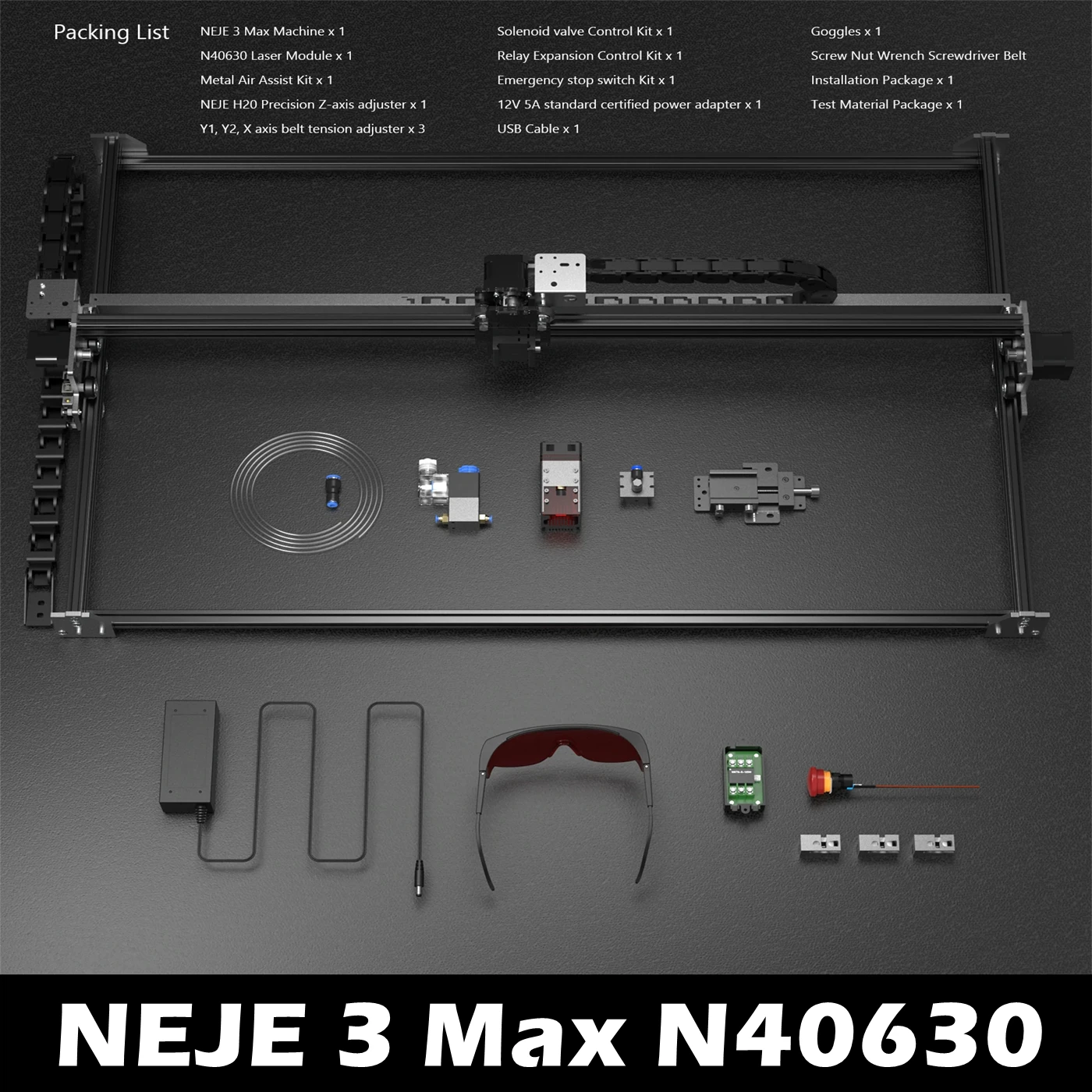 

Лазерный гравер NEJE 3 Max 40 Вт, с модулем N40630, 5,5-7,5 Вт, лазерный резак с ЧПУ, принтер «сделай сам», роутер для сжигания света по дереву, Bluetooth