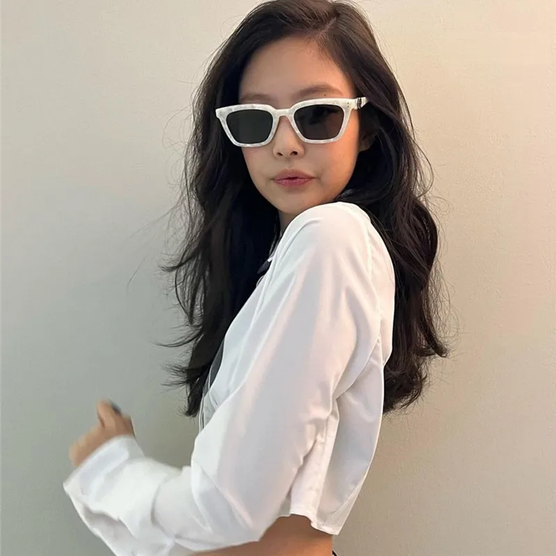 Женский короткий топ с принтом Karrram Jennie Same корейский стиль белая блузка уличная