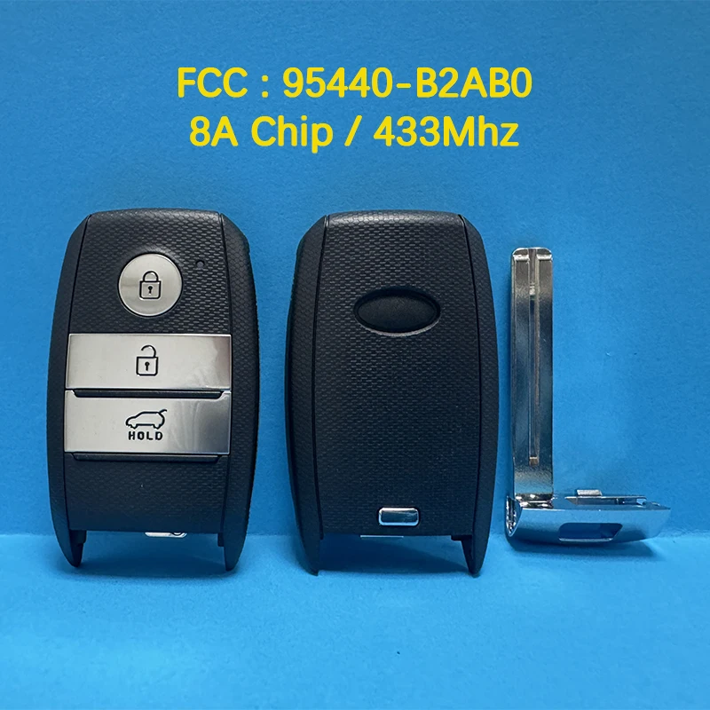 

CN051241 Aftermarket 3-кнопочный оригинальный смарт-ключ дистанционного управления 8A чип 433 МГц FCC 95440-B2AB0 Keyless Go для KIA Soul 2017