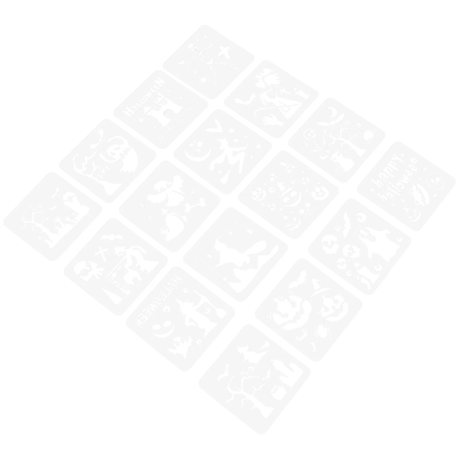 

Трафареты для Хэллоуина, шаблон для рисования, многоразовые шаблоны для скрапбукинга, рисования, резьбы, тематические шаблоны для лица, пол...